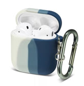 Blue Gray Striped Airpod Pro Case